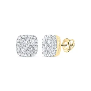 1/2ctw Diamond 14K Fashion Cushion Earring