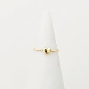 14K Puff Heart Ring