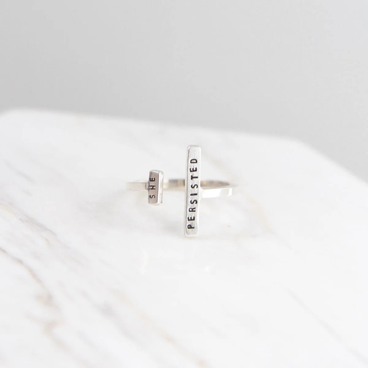 Adjustable Ring - "She Persisted"