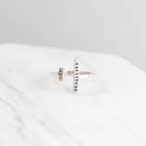 Adjustable Ring - "She Persisted"