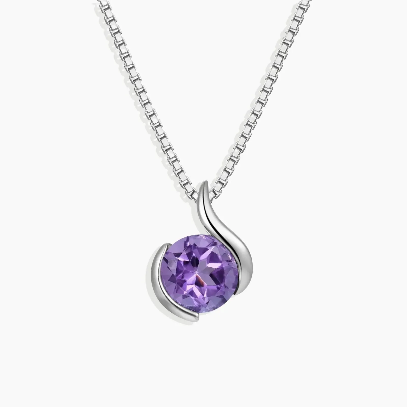 Amethyst Monarch Pendant – Timeless Gift for Her | Sterling Silver