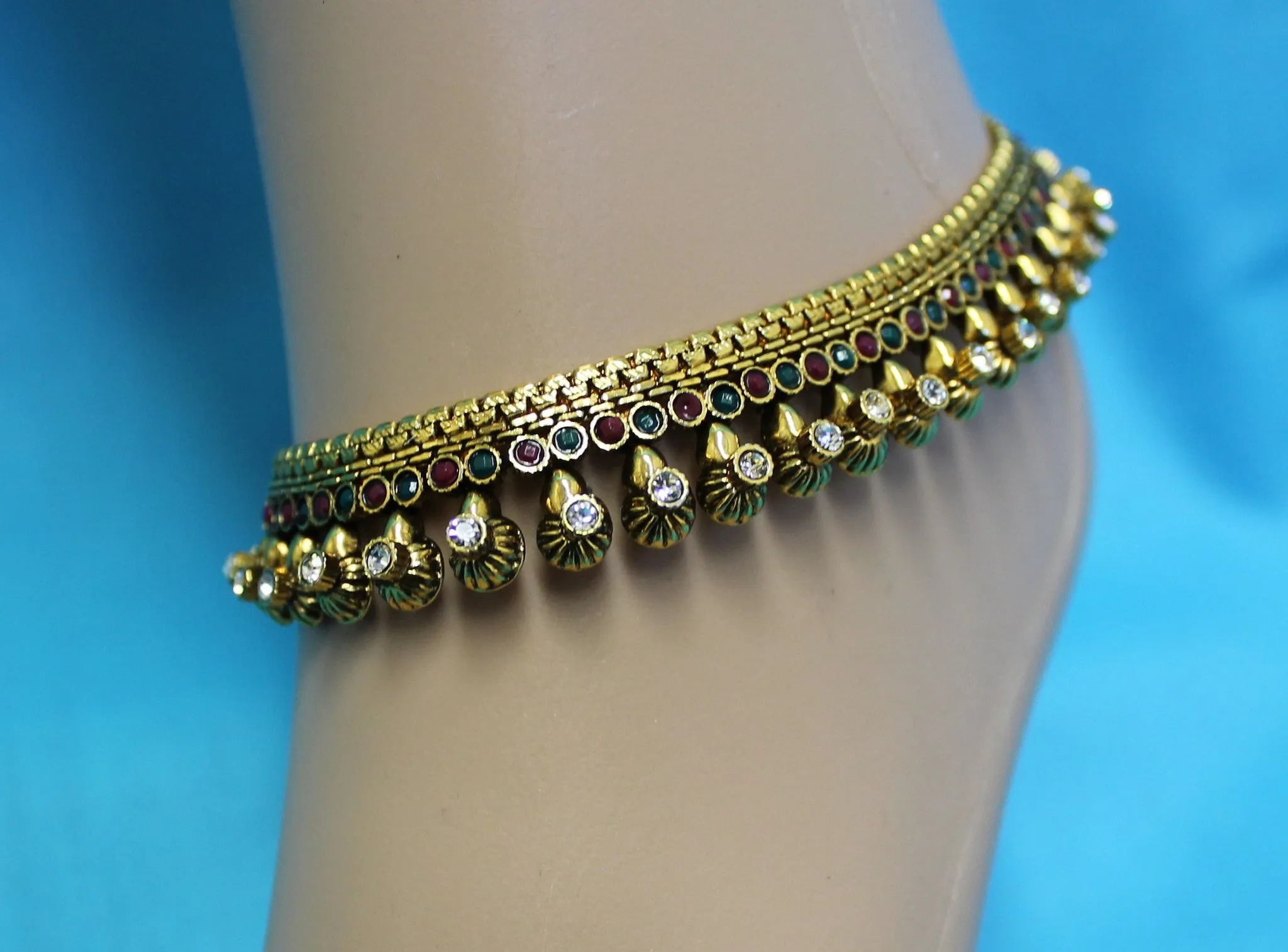 Anklet Payal 2528 Bronze Indian Payal Anklet Shieno Sarees