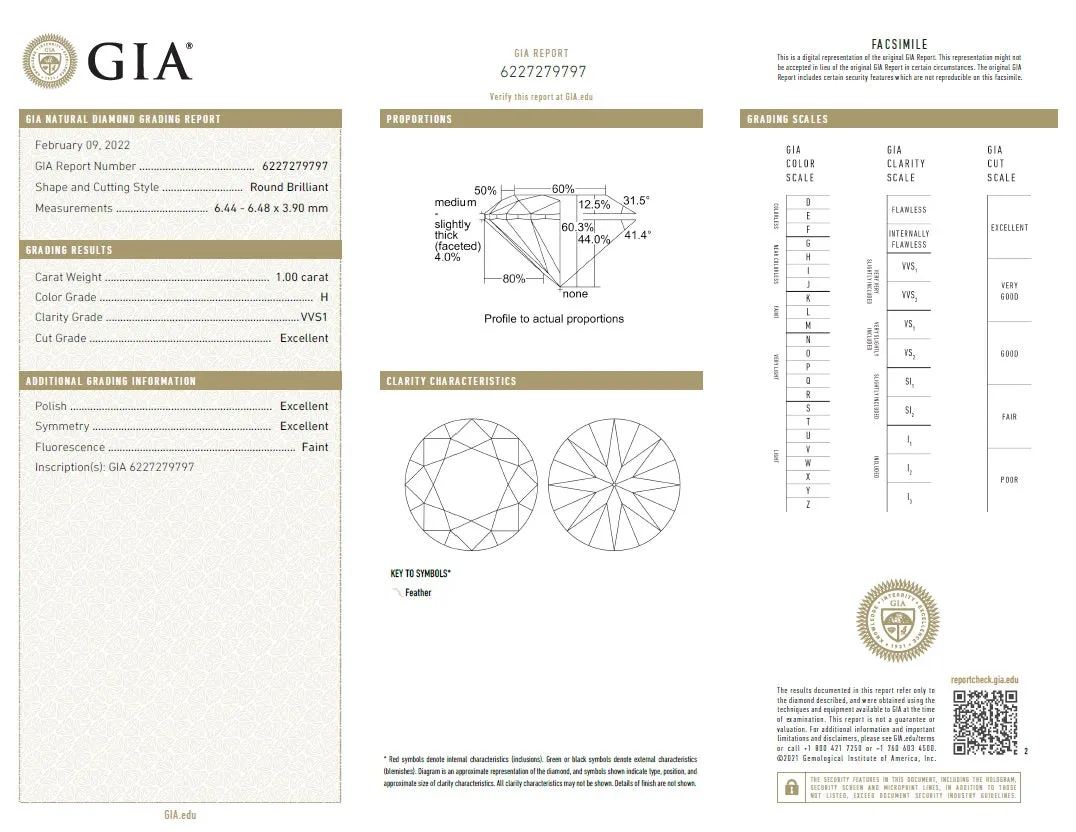 Beauvince GIA HVVS1 Certified 2.00 Carat Round Solitaire Diamond Studs