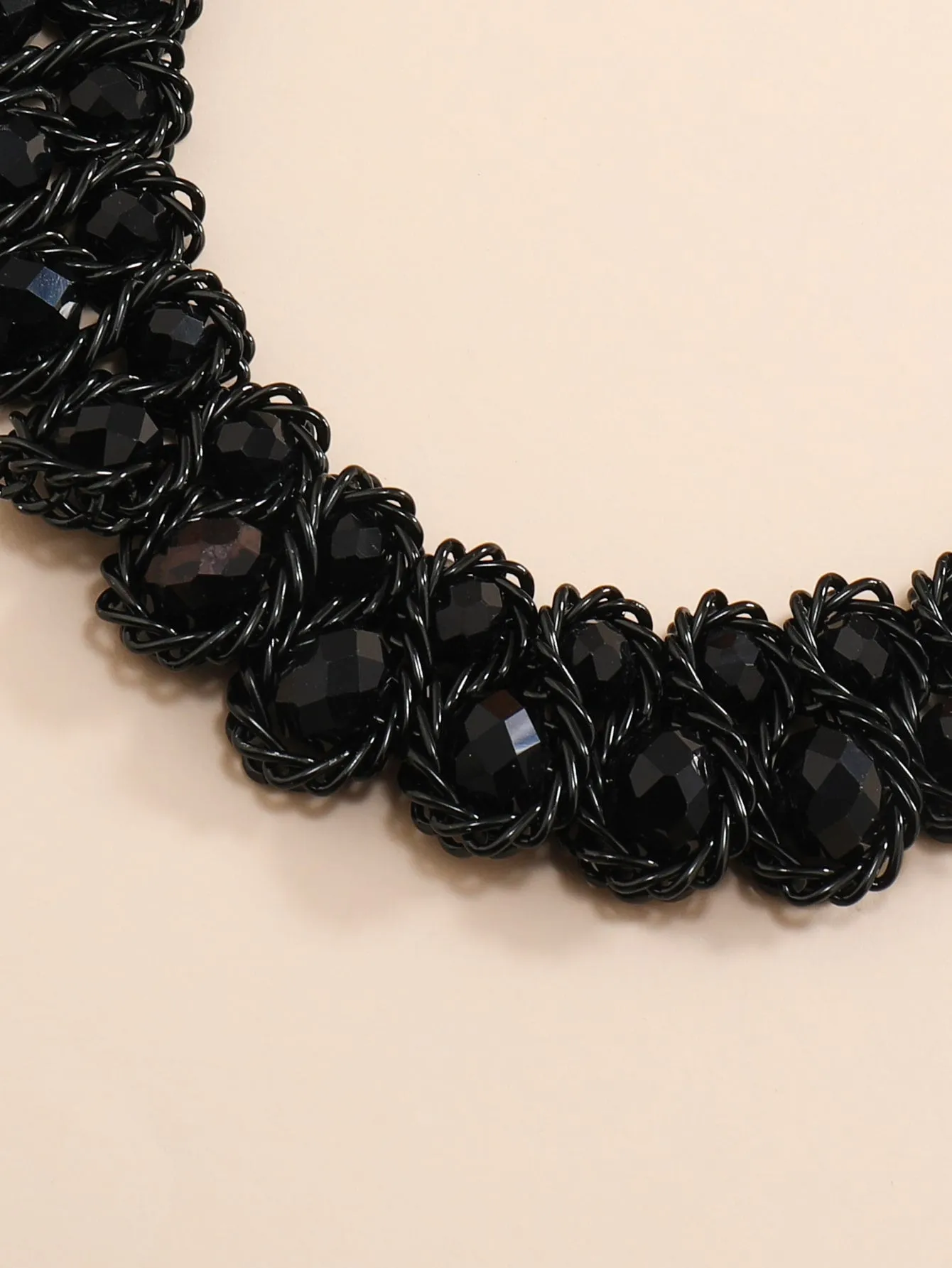 Black Beaded Layered Necklace for Women Jewelry for Women Gift for Her Necklace