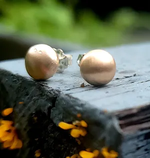 Bronze Pebble Studs