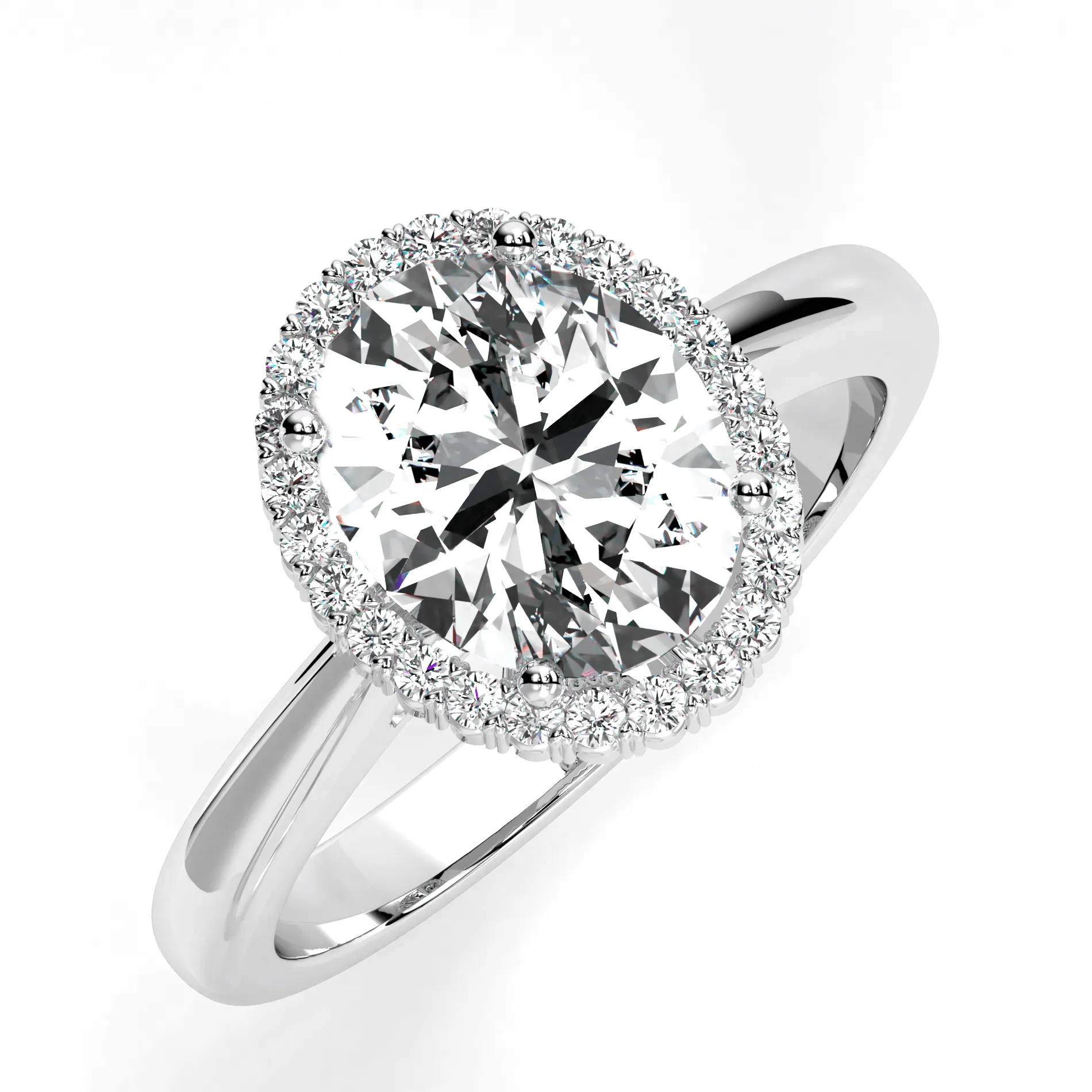 Callalily - Oval Lab Diamond Engagement Ring (IGI Certified)