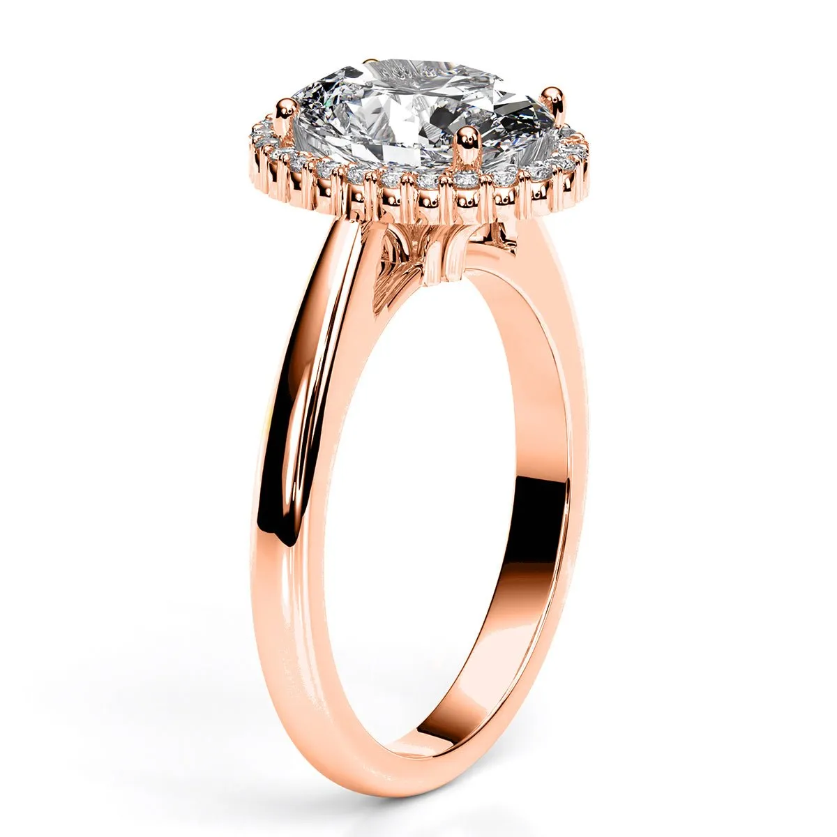 Callalily - Oval Lab Diamond Engagement Ring (IGI Certified)