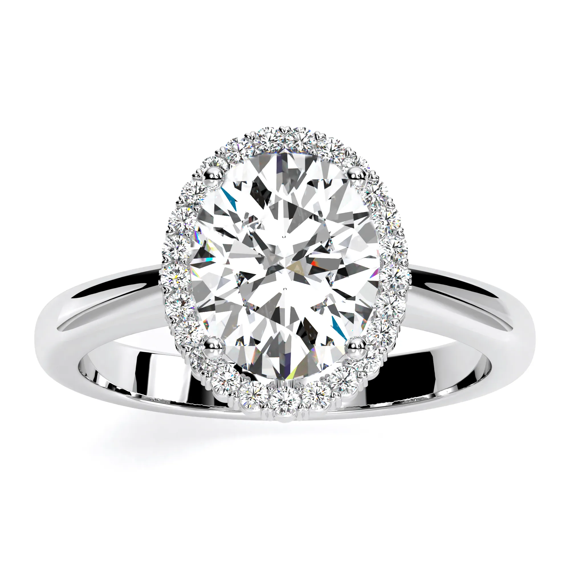 Callalily - Oval Lab Diamond Engagement Ring (IGI Certified)