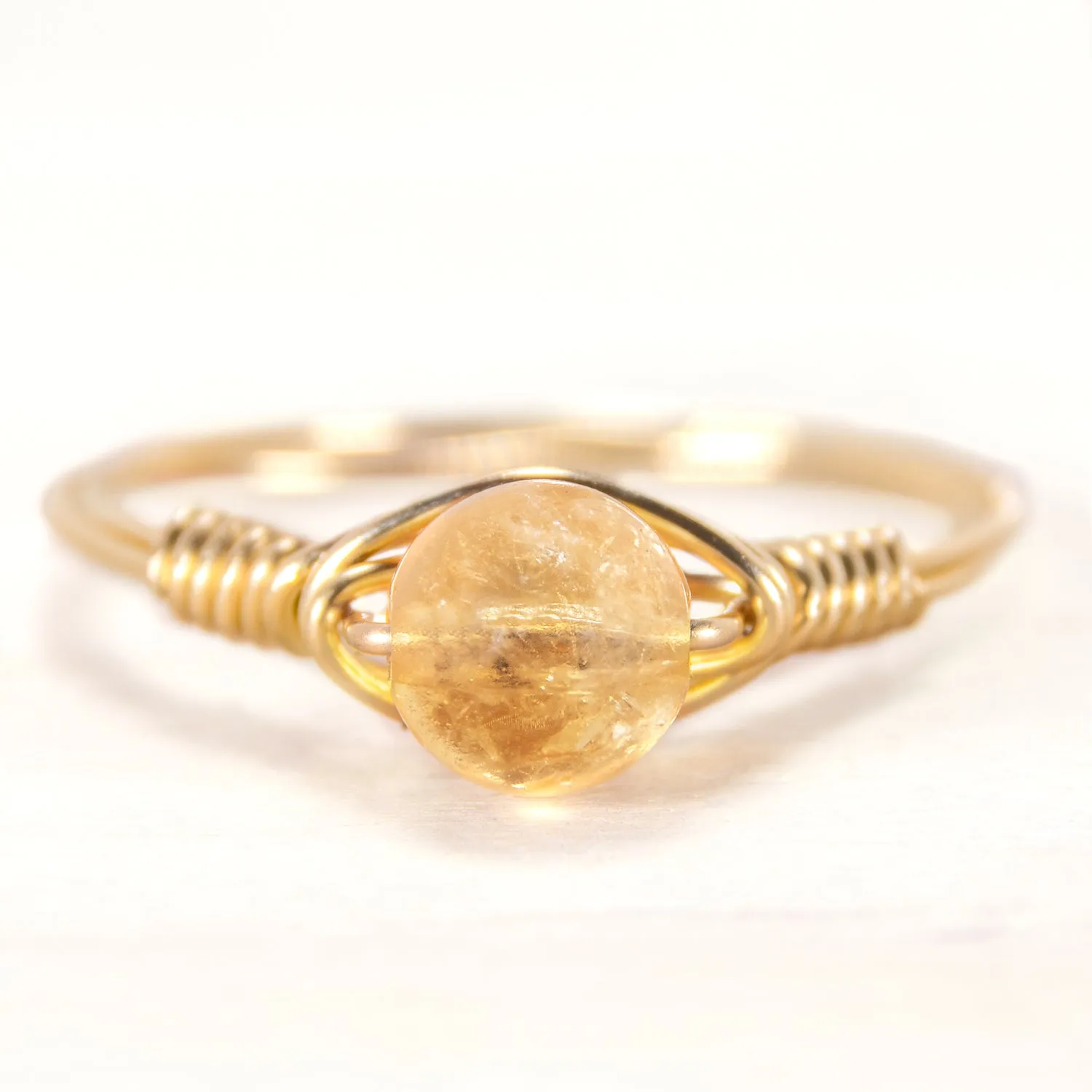 Citrine Simple Ring