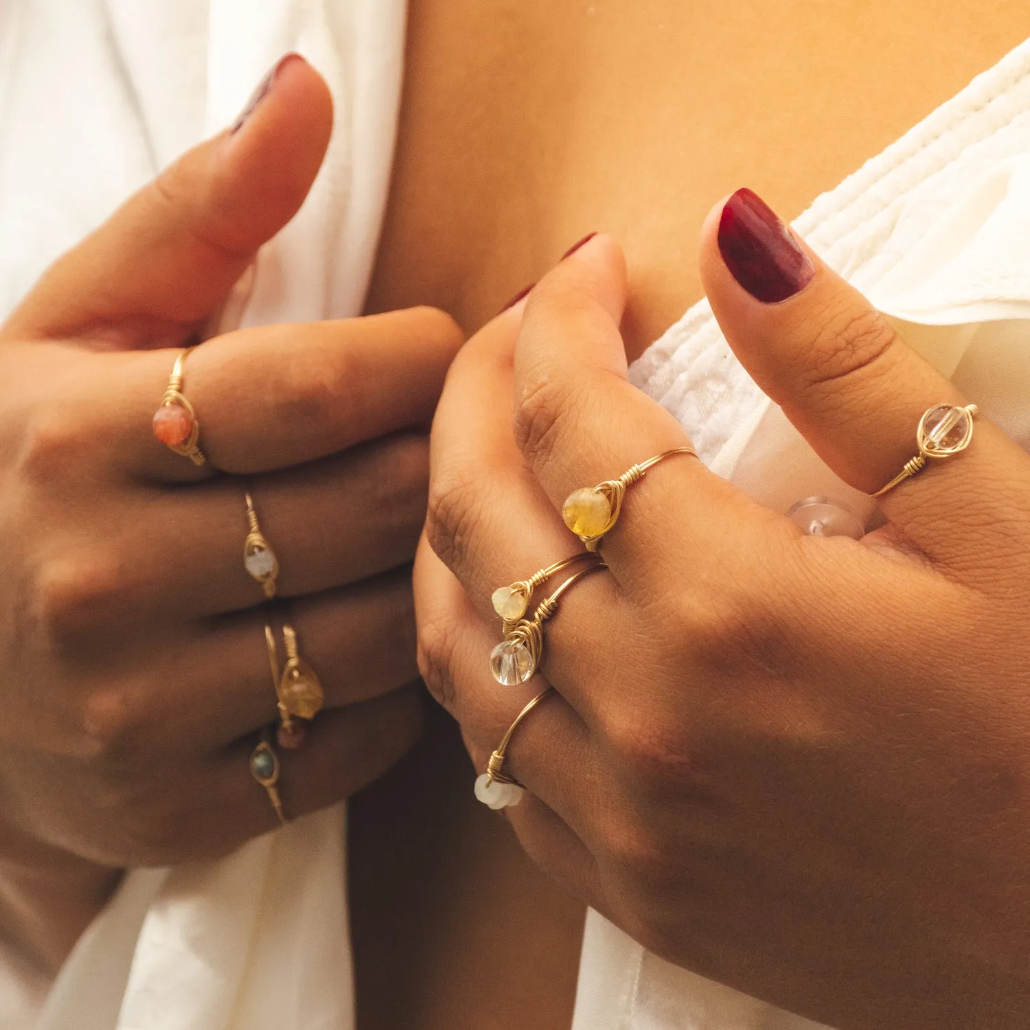 Citrine Simple Ring