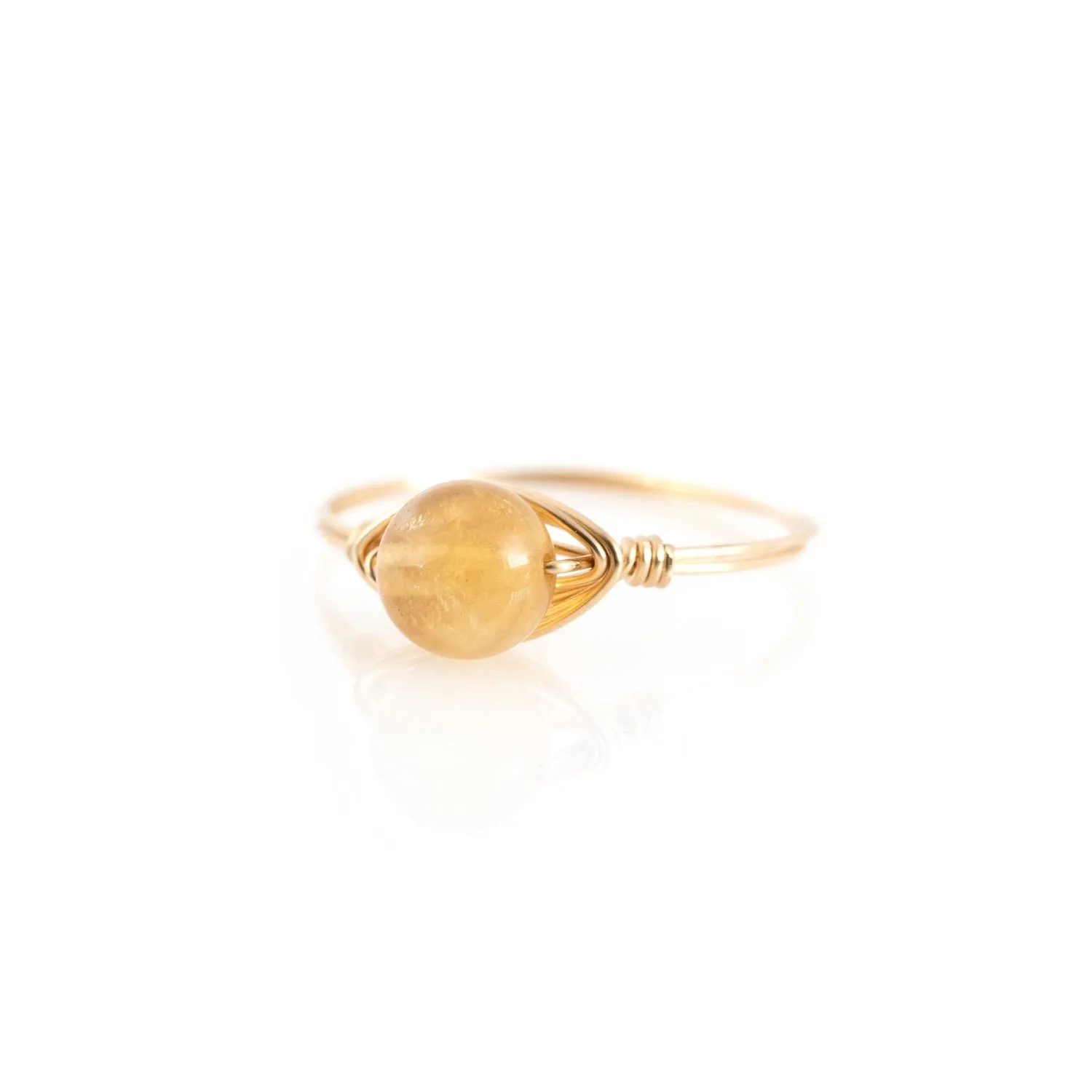 Citrine Simple Ring