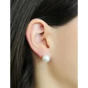 Classic faux pearl earrings