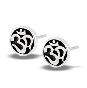 Classic Om Stud Earring