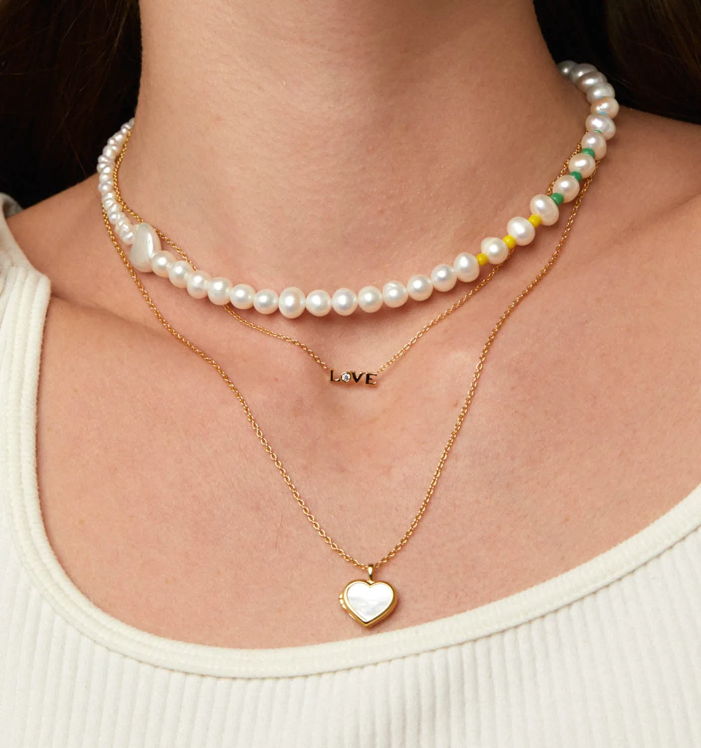 Color Pop Pearl Choker Necklace