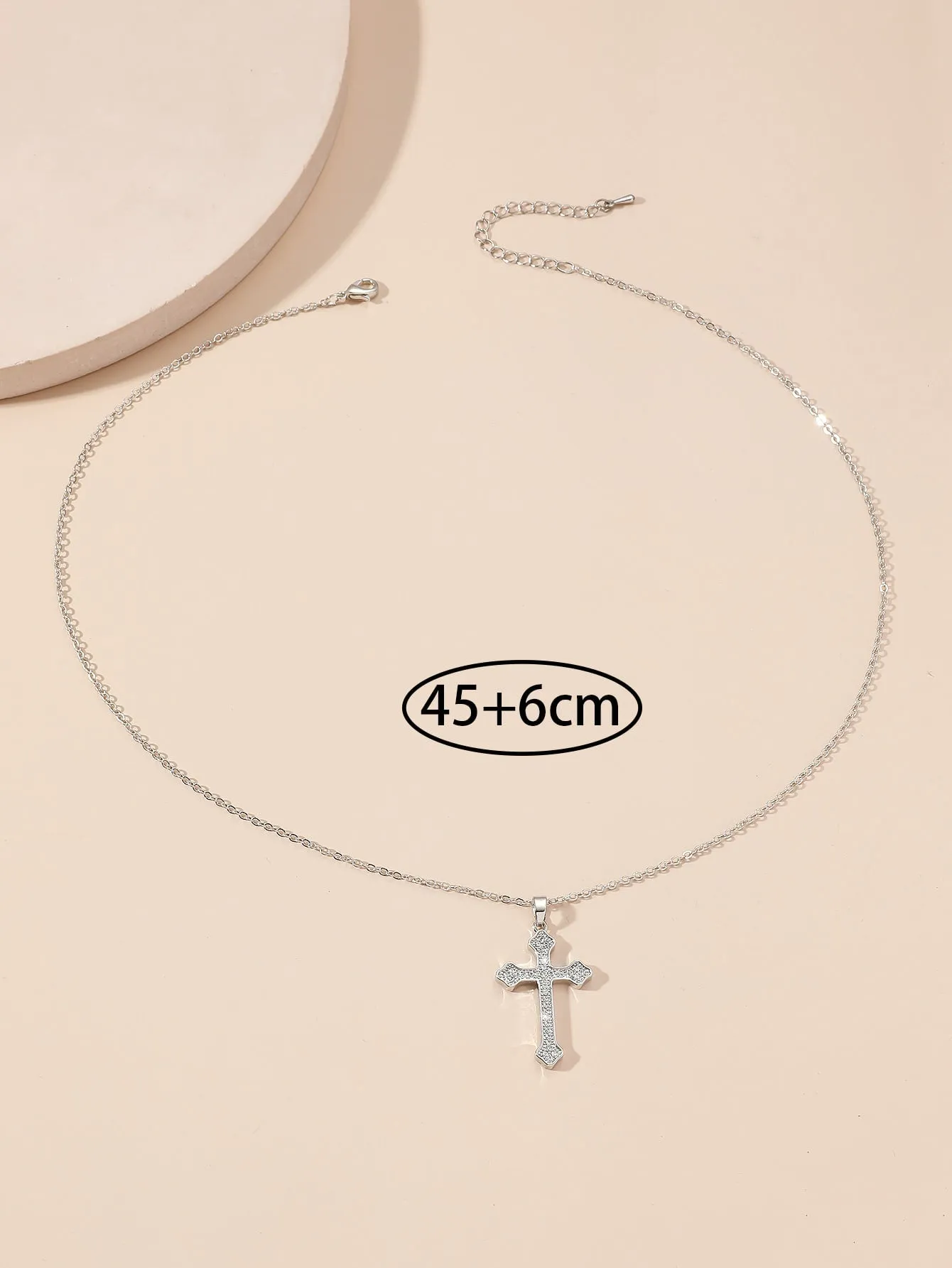 Cubic Zirconia Cross Necklace Jewelry for Women Gift for Her Necklace