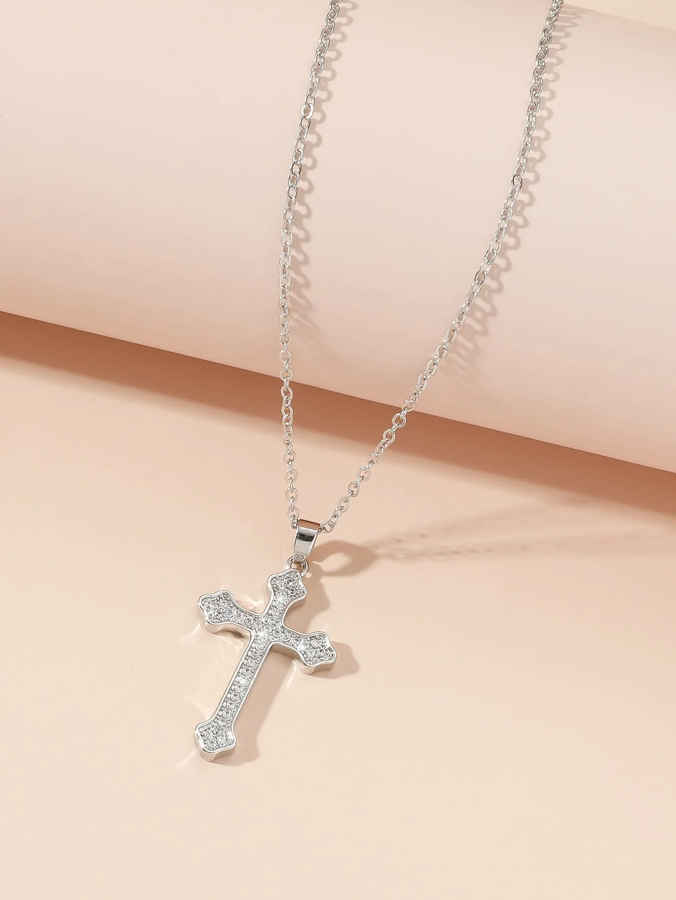 Cubic Zirconia Cross Necklace Jewelry for Women Gift for Her Necklace