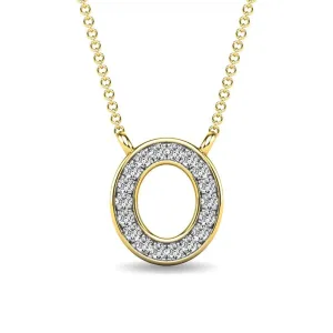 Diamond 1/20 Ct.Tw. Letter O Pendant in 10K Yellow Gold