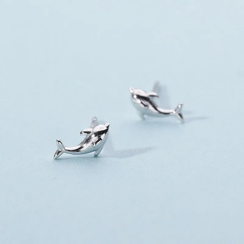 Dolphin Stud Earrings