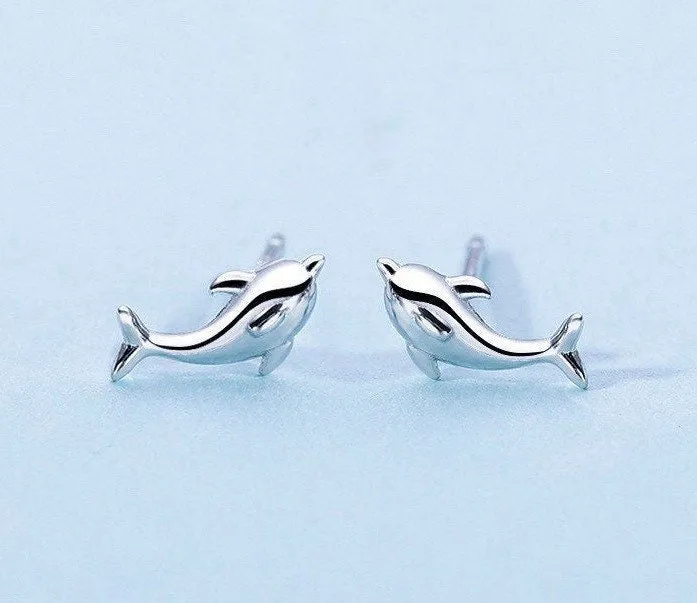 Dolphin Stud Earrings