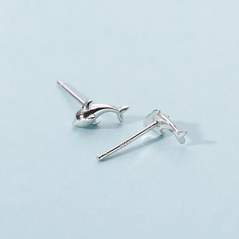 Dolphin Stud Earrings