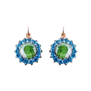 Extra Luxurious Rosette Leverback Earrings in "Pistachio" *Custom*