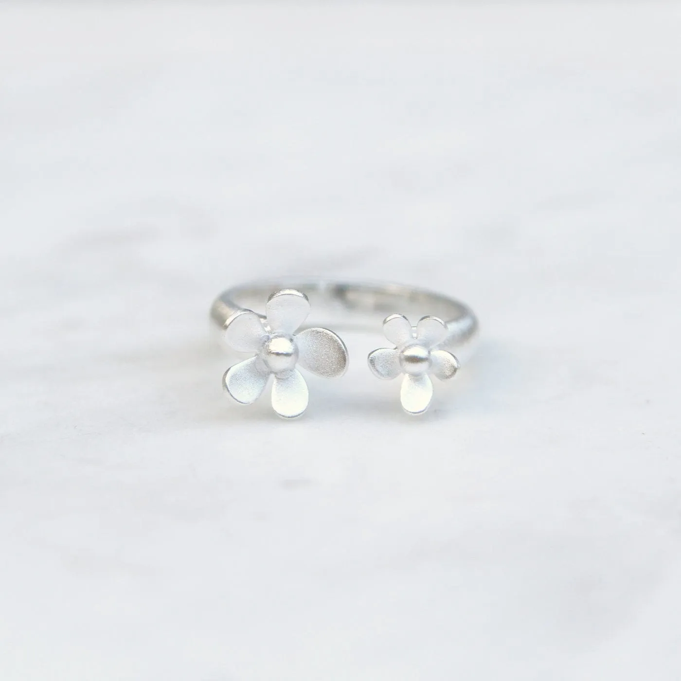 Forget Me Not Sterling Silver Ring