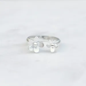 Forget Me Not Sterling Silver Ring