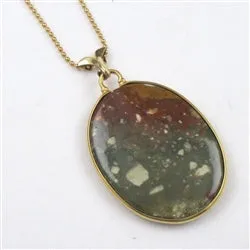 Golden Jasper Pendant Necklace