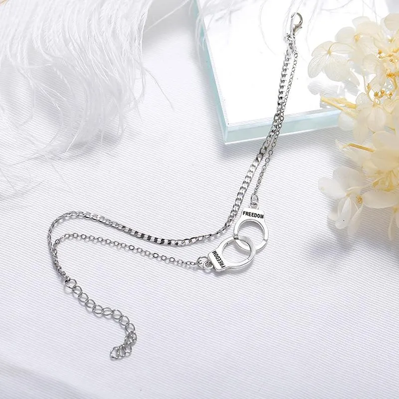 Handcuffs Ankle Bracelet For Women Anklet Fashion Multilayer Foot Chain