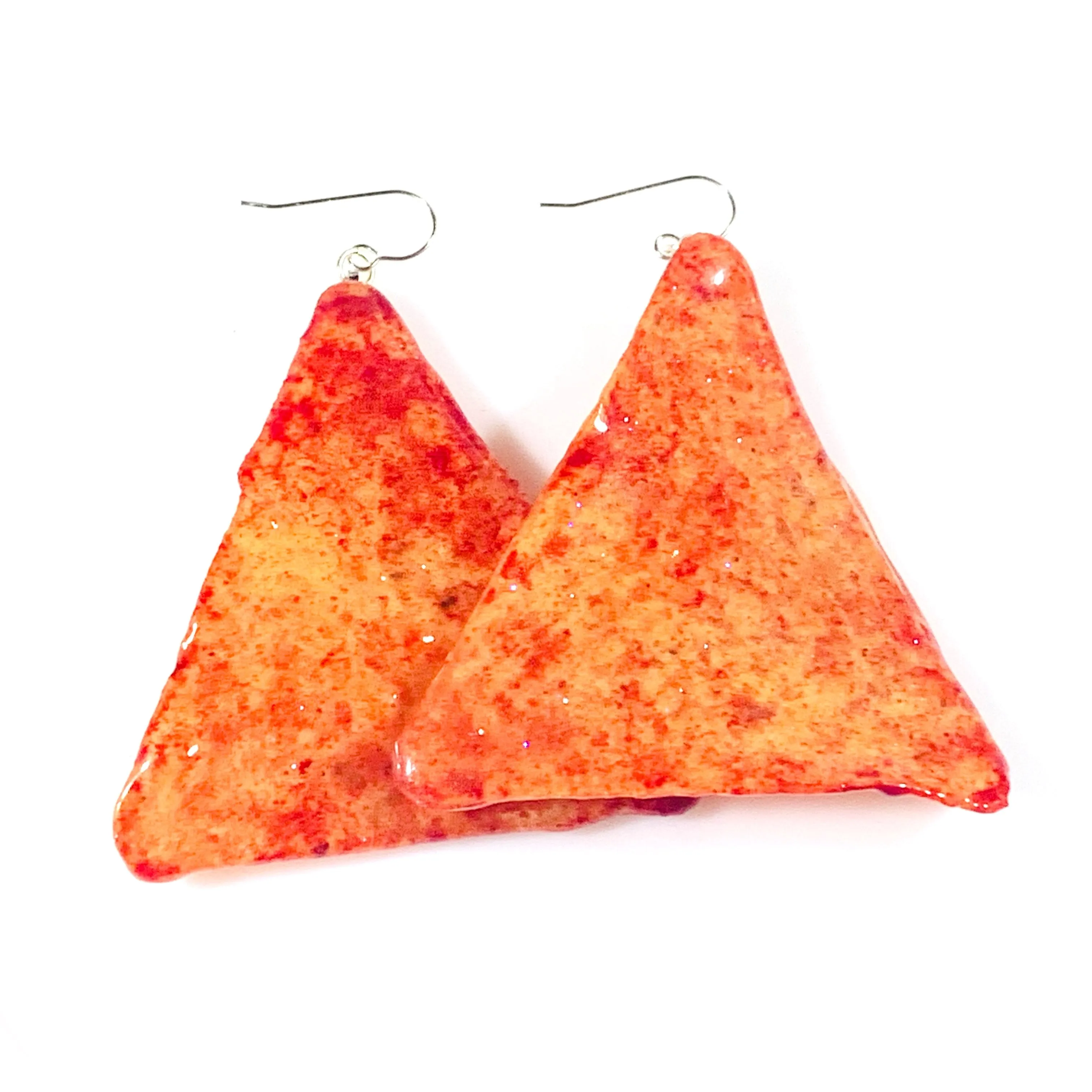 Hot Tortilla Chip Earrings