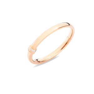 Iconica bracelet in rose gold with diamonds