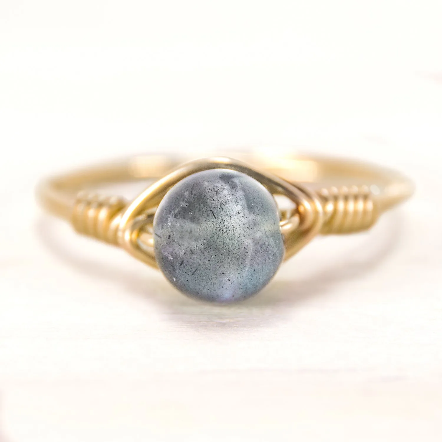 Labradorite Simple Ring