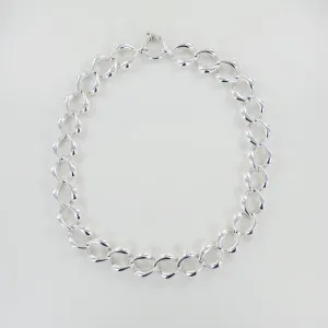 Large Oval Link Electroform Necklace