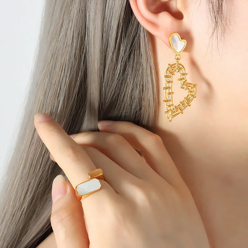 Luxurious French Inspired Gold-Plated Earrings for Women by Planderful - Everyday Genie Collection