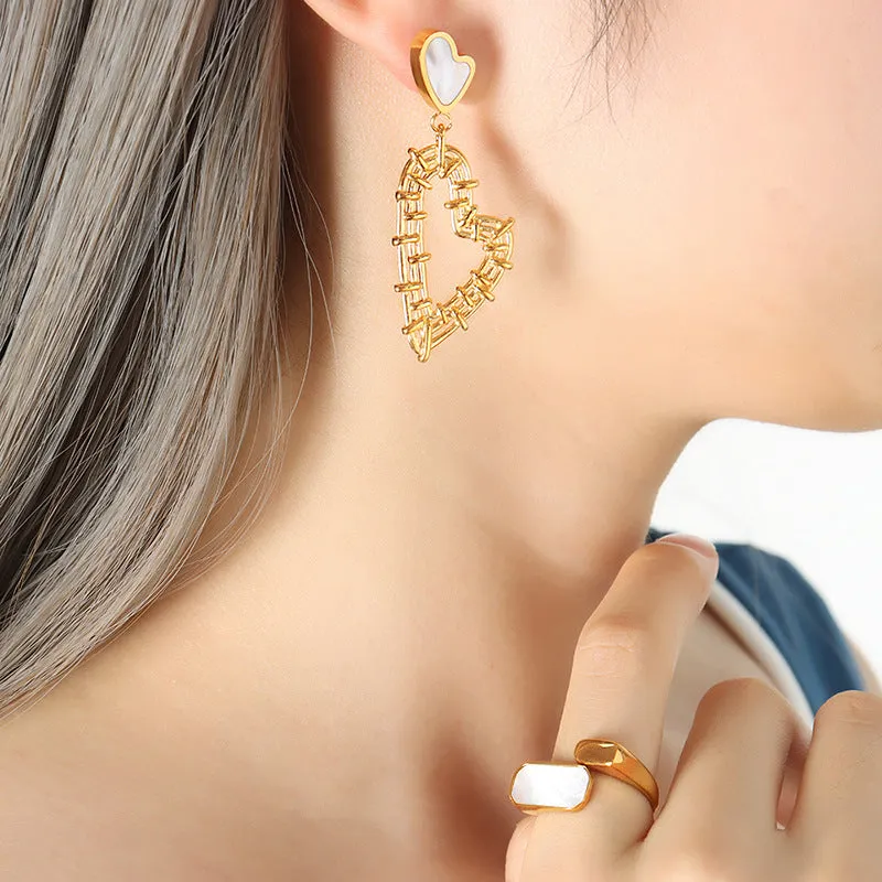 Luxurious French Inspired Gold-Plated Earrings for Women by Planderful - Everyday Genie Collection