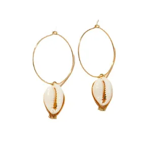 Luxurious Shell Earrings with Cold Ins Style - Vienna Verve Collection