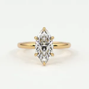 Marquise Diamond Solitaire Band