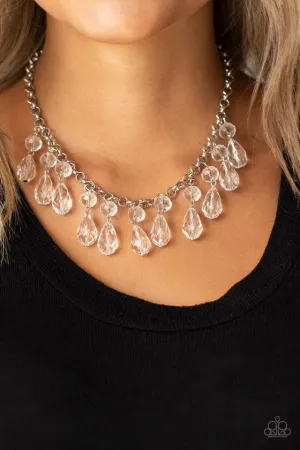 Paparazzi Necklace ~ Crystal Enchantment - White