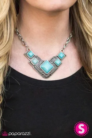 Paparazzi Necklace ~ Way To Make An EMPRESS-ion! - Blue