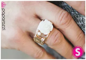 Paparazzi Ring ~ Precious Moments - White