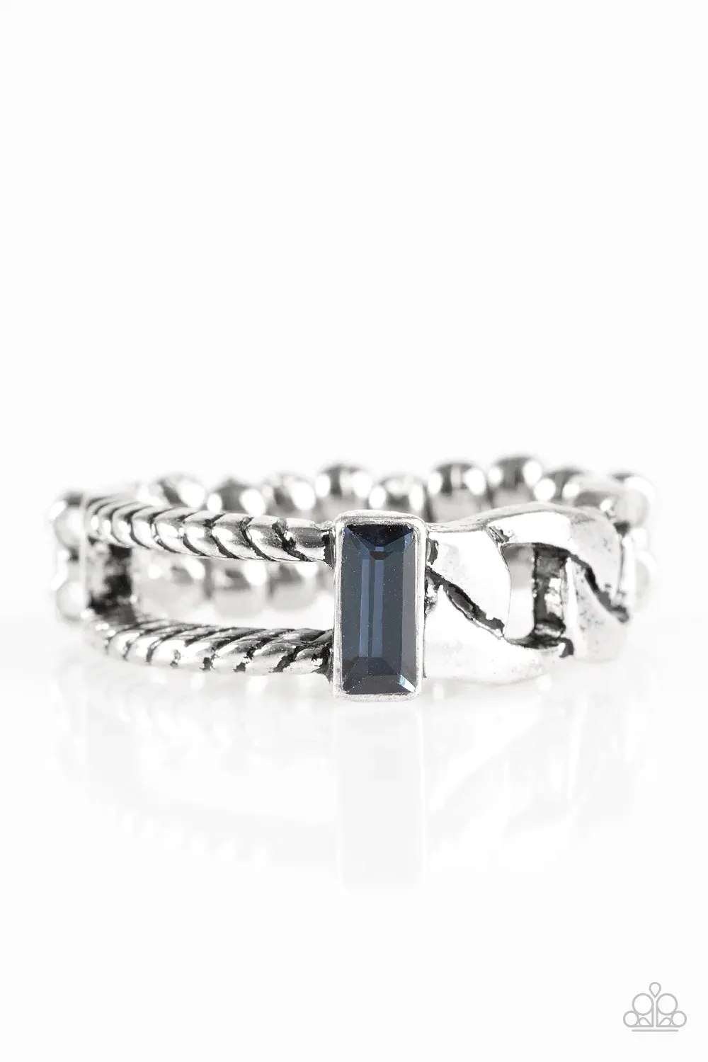 Paparazzi Ring ~ Runway Edge - Blue