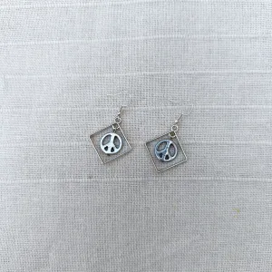 Peace Sign Dangle Earrings