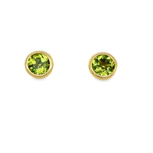 Peridot Stud Earrings