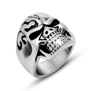 Personalized Exaggerated Skull Rings for Men - Bold Titanium Steel Fashion Accessories