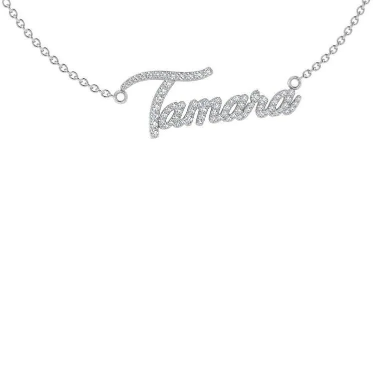 Personalized Name Necklace with Diamonds Tamara