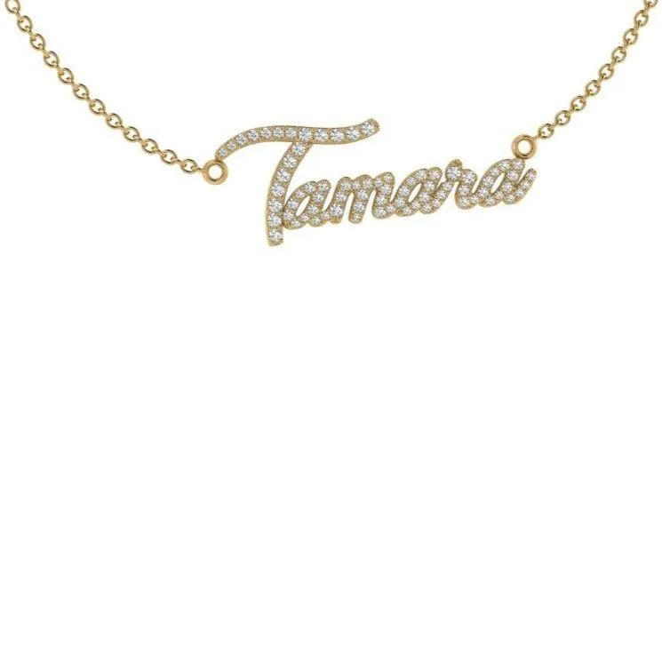 Personalized Name Necklace with Diamonds Tamara