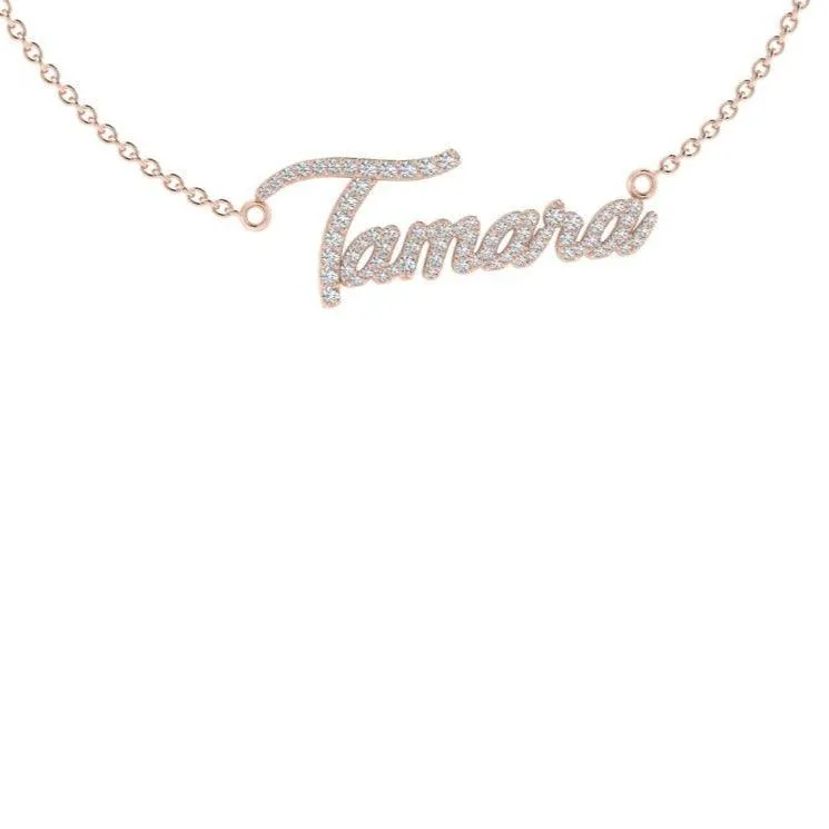 Personalized Name Necklace with Diamonds Tamara