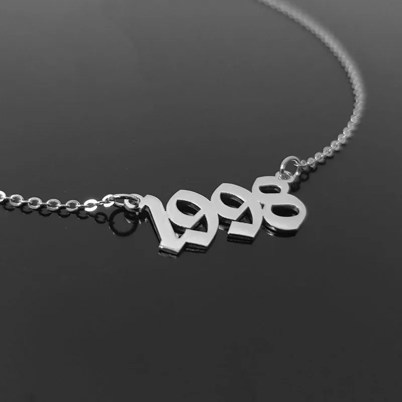 Personalized Wedding Date Necklace Anniversary Jewelry