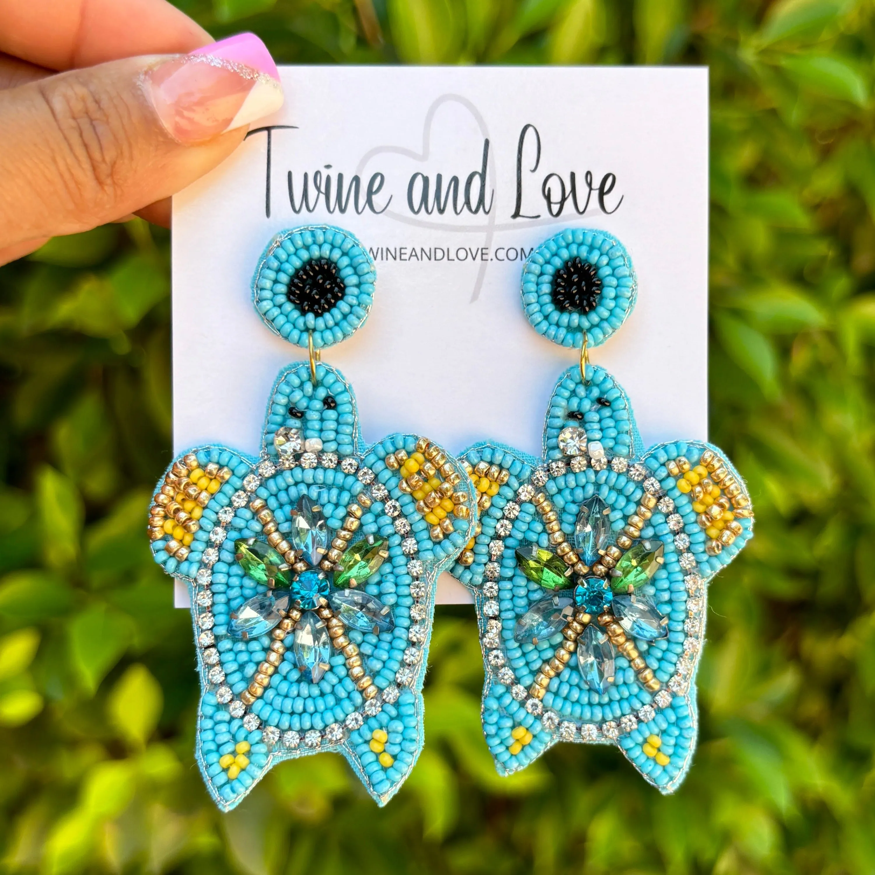 Sea Turtle Beaded Earrings