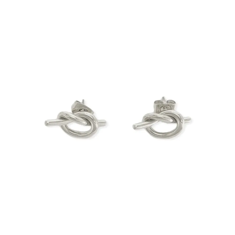 Silver Knot Earrings